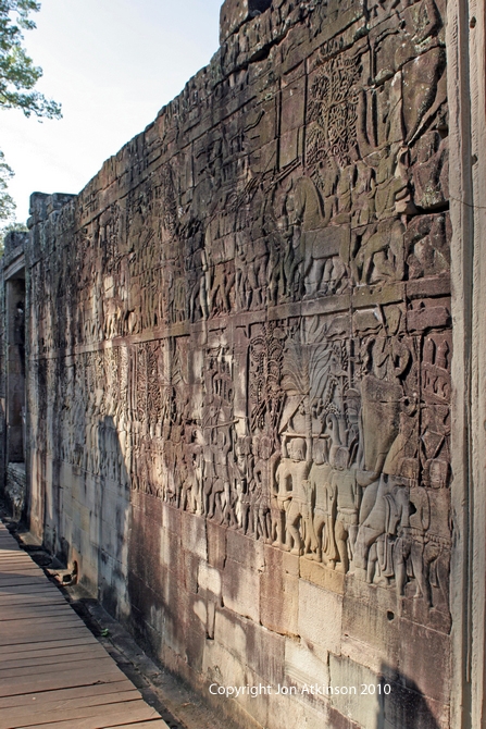 Bas-Relief Scenes, Bayon Temple, Angkor
